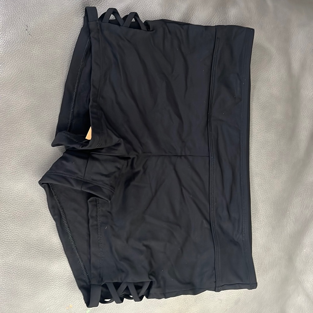 Womens black swim shorts